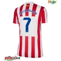 Camiseta Atletico Madrid Antoine Griezmann #7 Primera Equipación para mujer 2025-26 manga corta
